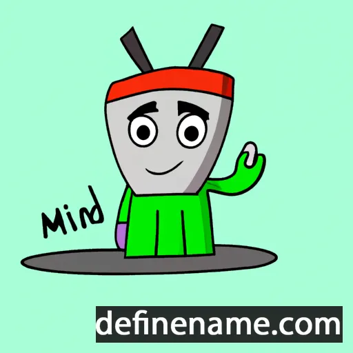 cartoon of the name Məhəmməd