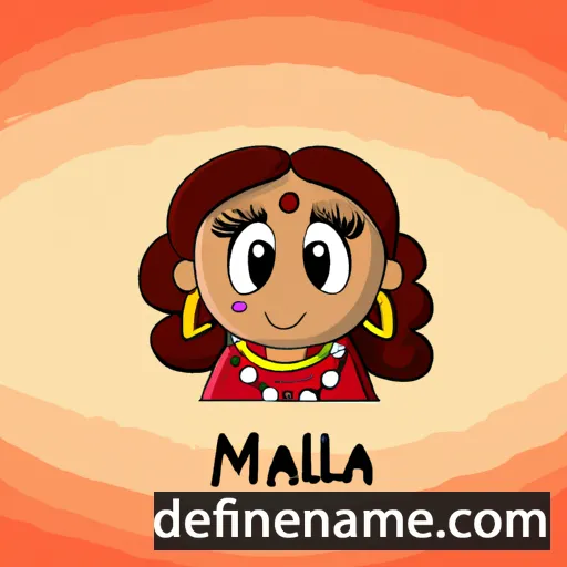 cartoon of the name Maala