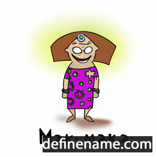 cartoon of the name Maarika