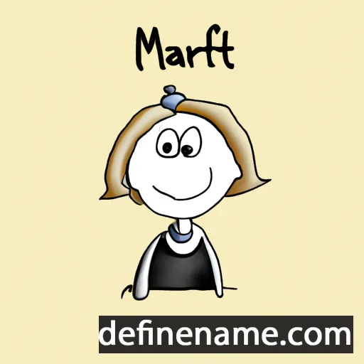 cartoon of the name Maarit