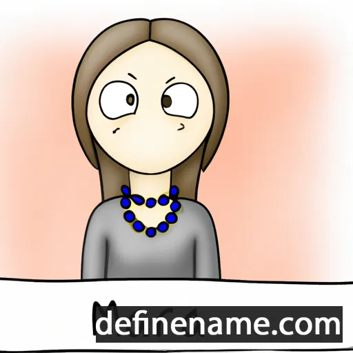 cartoon of the name Maarja