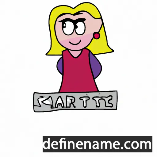 cartoon of the name Maartje