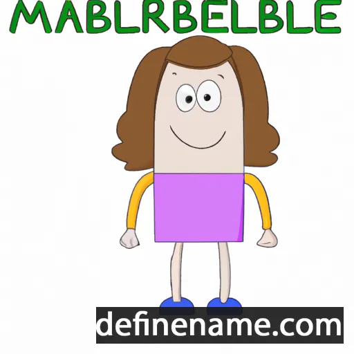 cartoon of the name Mable