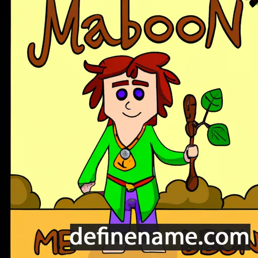 cartoon of the name Mabon