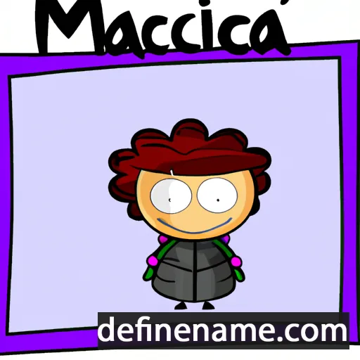 cartoon of the name Macaria