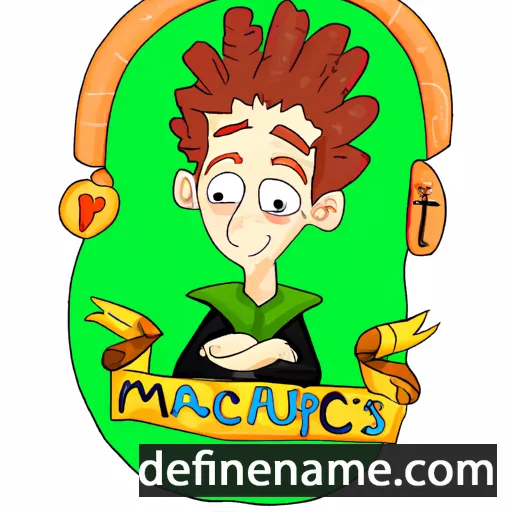 cartoon of the name Macarius