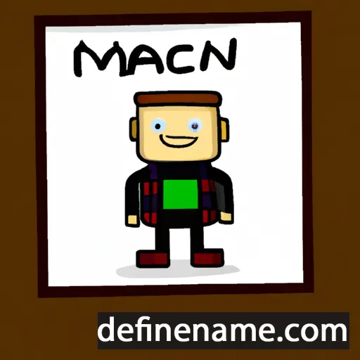 cartoon of the name Macsen