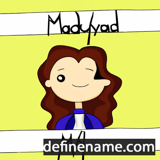 cartoon of the name Madalyn