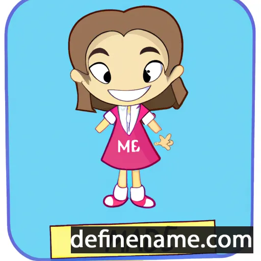 cartoon of the name Maddie