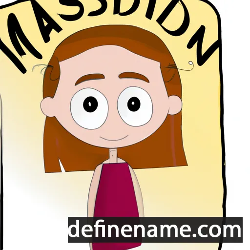 cartoon of the name Maddison