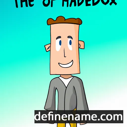 cartoon of the name Maddox