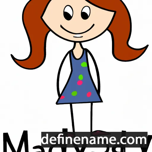 cartoon of the name Maddy