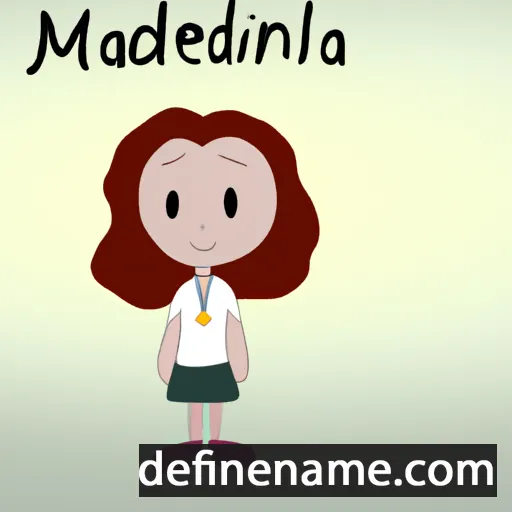 cartoon of the name Madelina