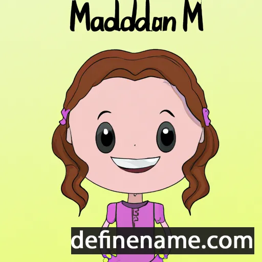 cartoon of the name Madelyn