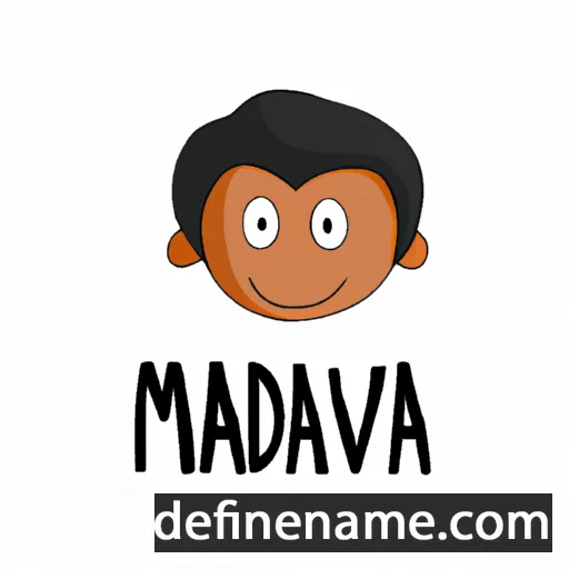 cartoon of the name Madhav