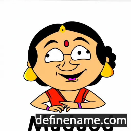 cartoon of the name Madhu