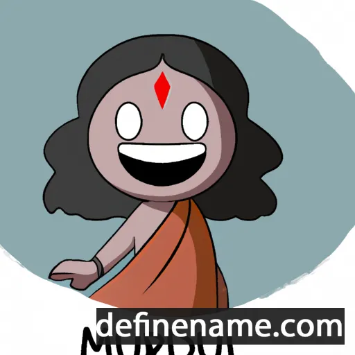 cartoon of the name Madhur