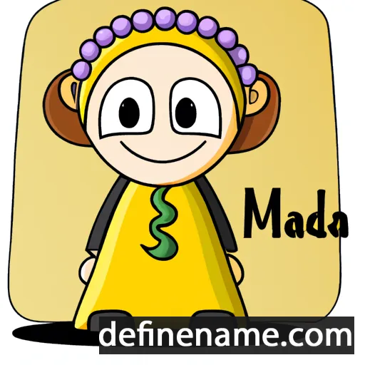 cartoon of the name Madina