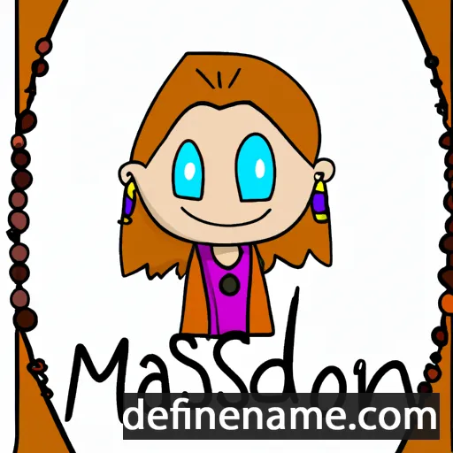 cartoon of the name Madyson