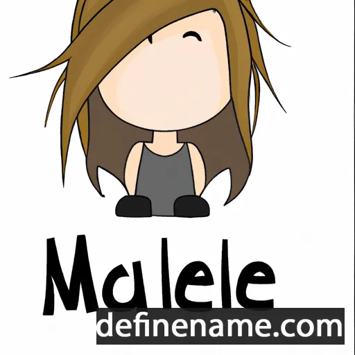 cartoon of the name Maëlie