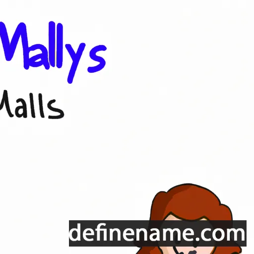 cartoon of the name Maëlys