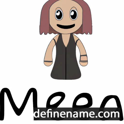 cartoon of the name Mæja