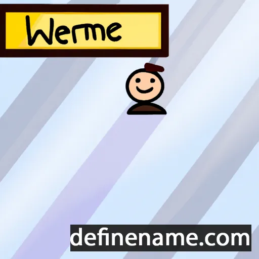 cartoon of the name Mærwine