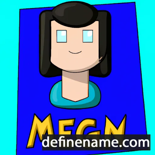 cartoon of the name Maegan