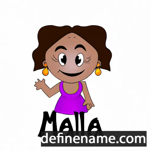 cartoon of the name Maela