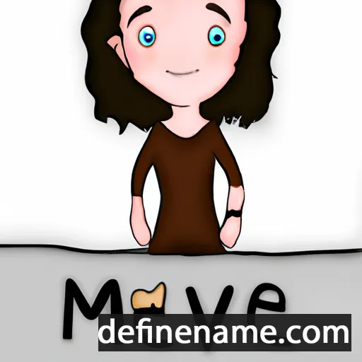 cartoon of the name Maeve