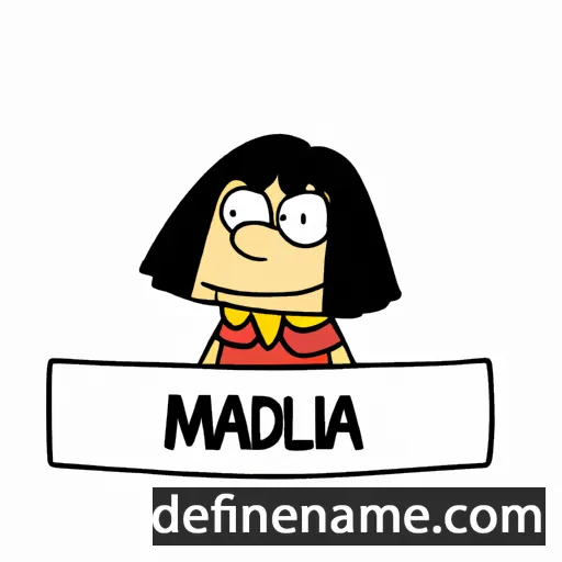 cartoon of the name Mafalda