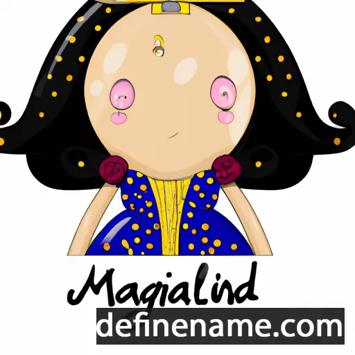 cartoon of the name Magdalini