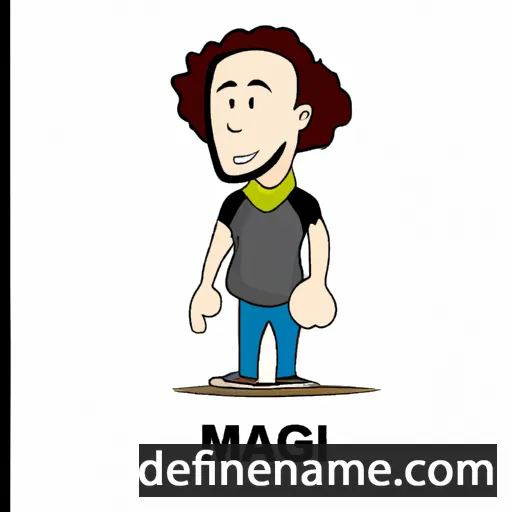 cartoon of the name Magdi