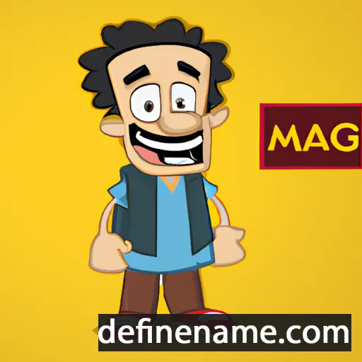 cartoon of the name Magdi