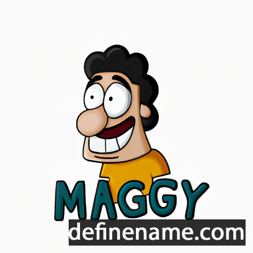 cartoon of the name Magdy