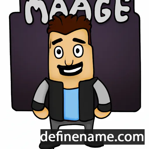 cartoon of the name Magne