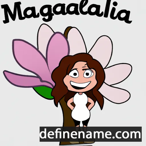 cartoon of the name Magnolia