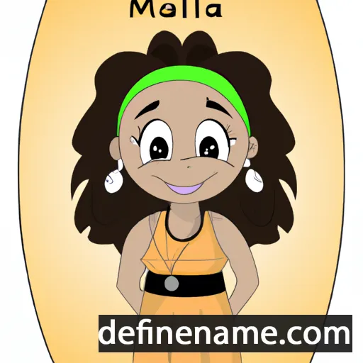 cartoon of the name Mahala