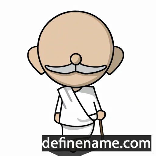 cartoon of the name Mahatma