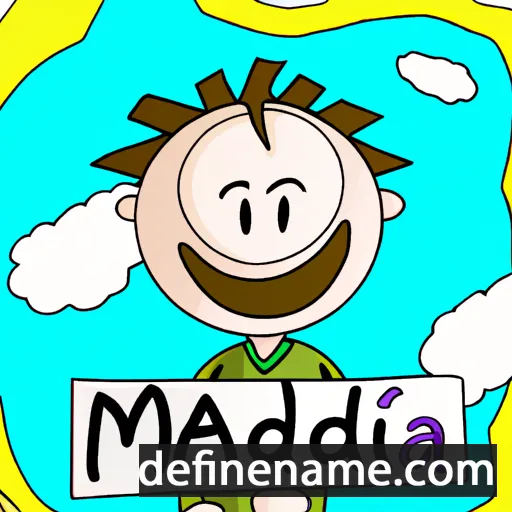 cartoon of the name Mahdi