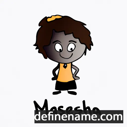 cartoon of the name Mahesha