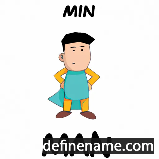 cartoon of the name Mahin