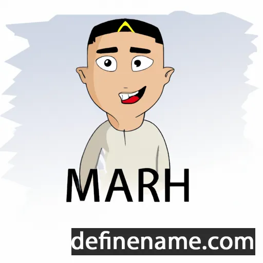 cartoon of the name Mahir