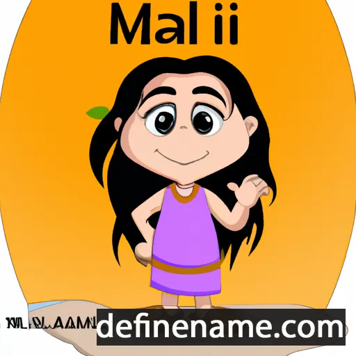 cartoon of the name Mahli