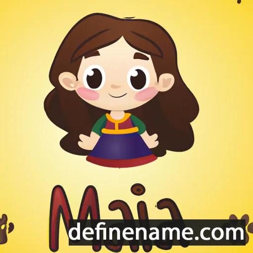 cartoon of the name Maia