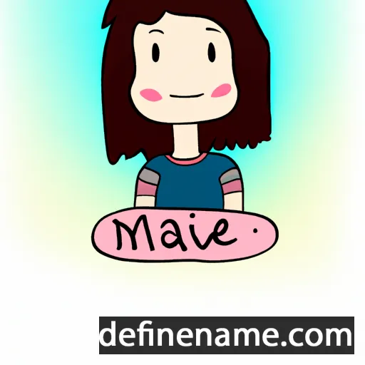 cartoon of the name Maie