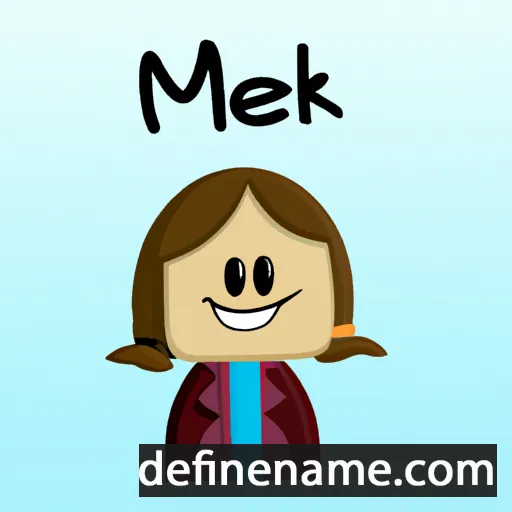 cartoon of the name Maiken