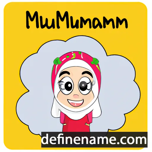 cartoon of the name Maimunah