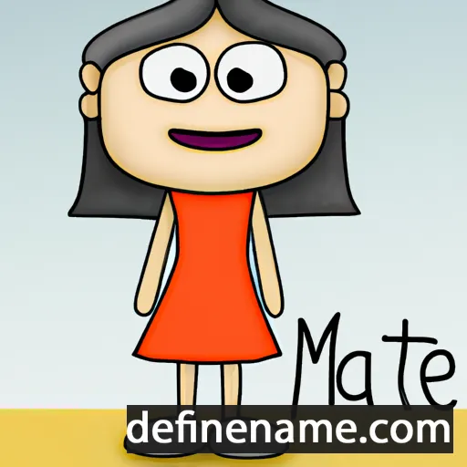 cartoon of the name Maite