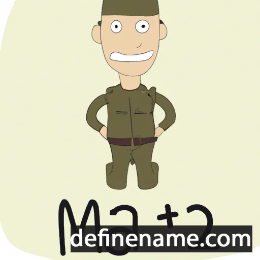 cartoon of the name Maj